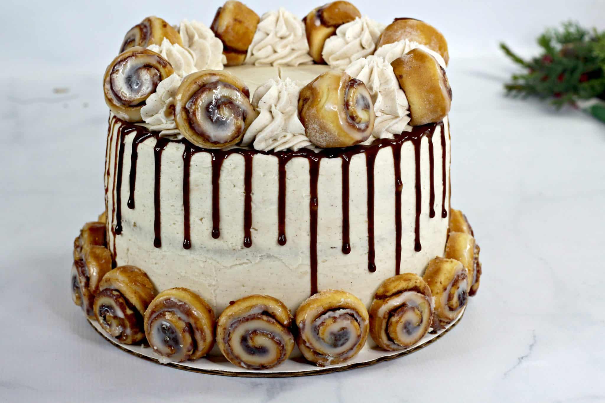 Layered Cinnamon Roll Cake Recipe Sweet Pea S Kitchen