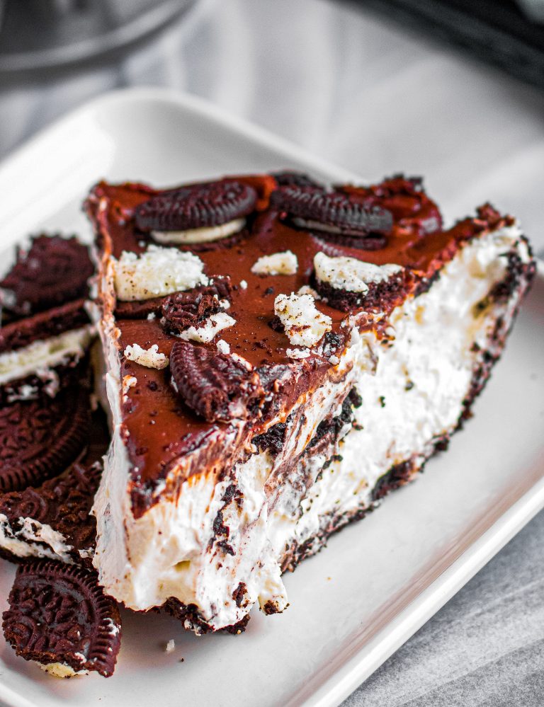 No Bake Oreo Pie With Chocolate Ganache Recipe Sweet Pea S Kitchen