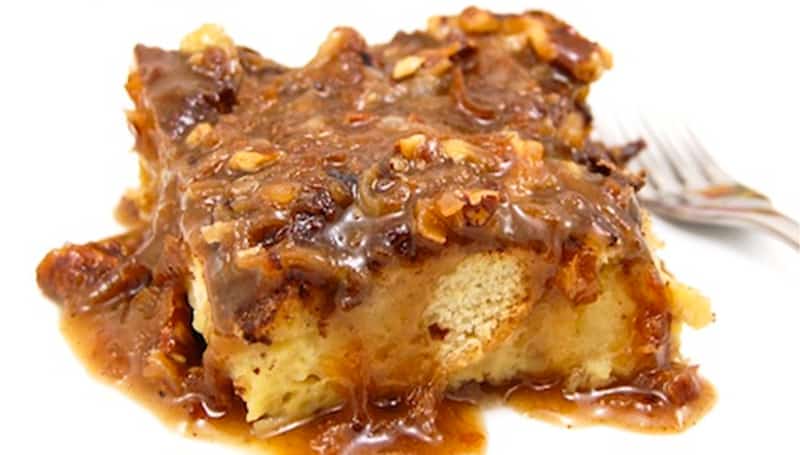 New Orleans Bread Pudding With Coconut Praline Sauce | Sweet Pea's Kitchen