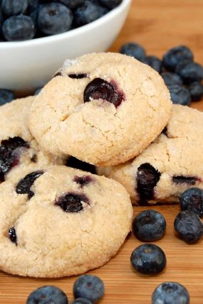 Brown Sugar Blueberry Cookies