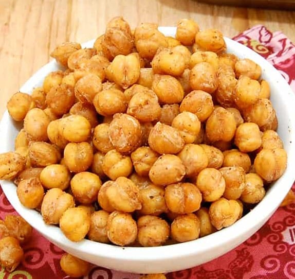 Oven Roasted Chickpeas with Moroccan Spices