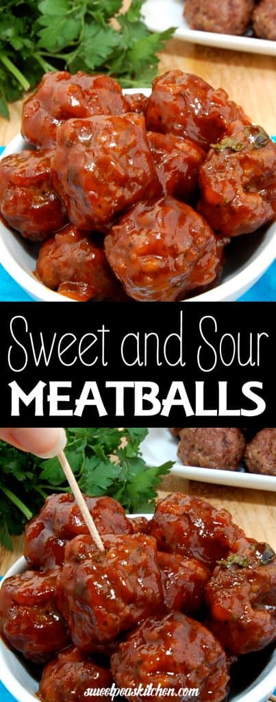 Sweet and Sour Meatballs - Sweet Pea's Kitchen