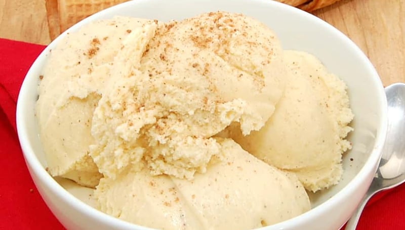 Eggnog Ice Cream - Sweet Pea's Kitchen