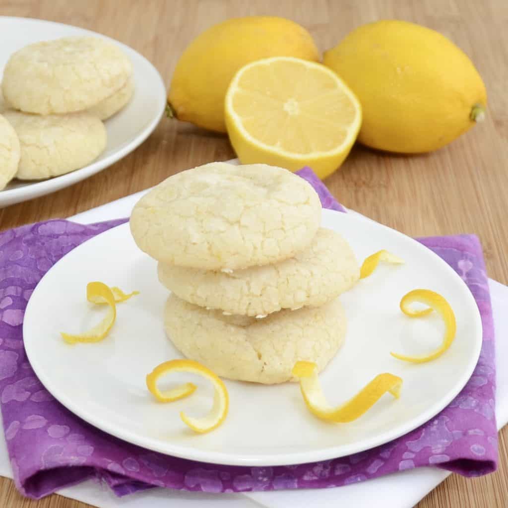 Lemon Crinkle Cookies - Sweet Pea's Kitchen