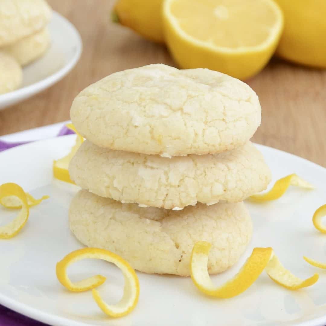 Lemon Crinkle Cookies - Sweet Pea's Kitchen