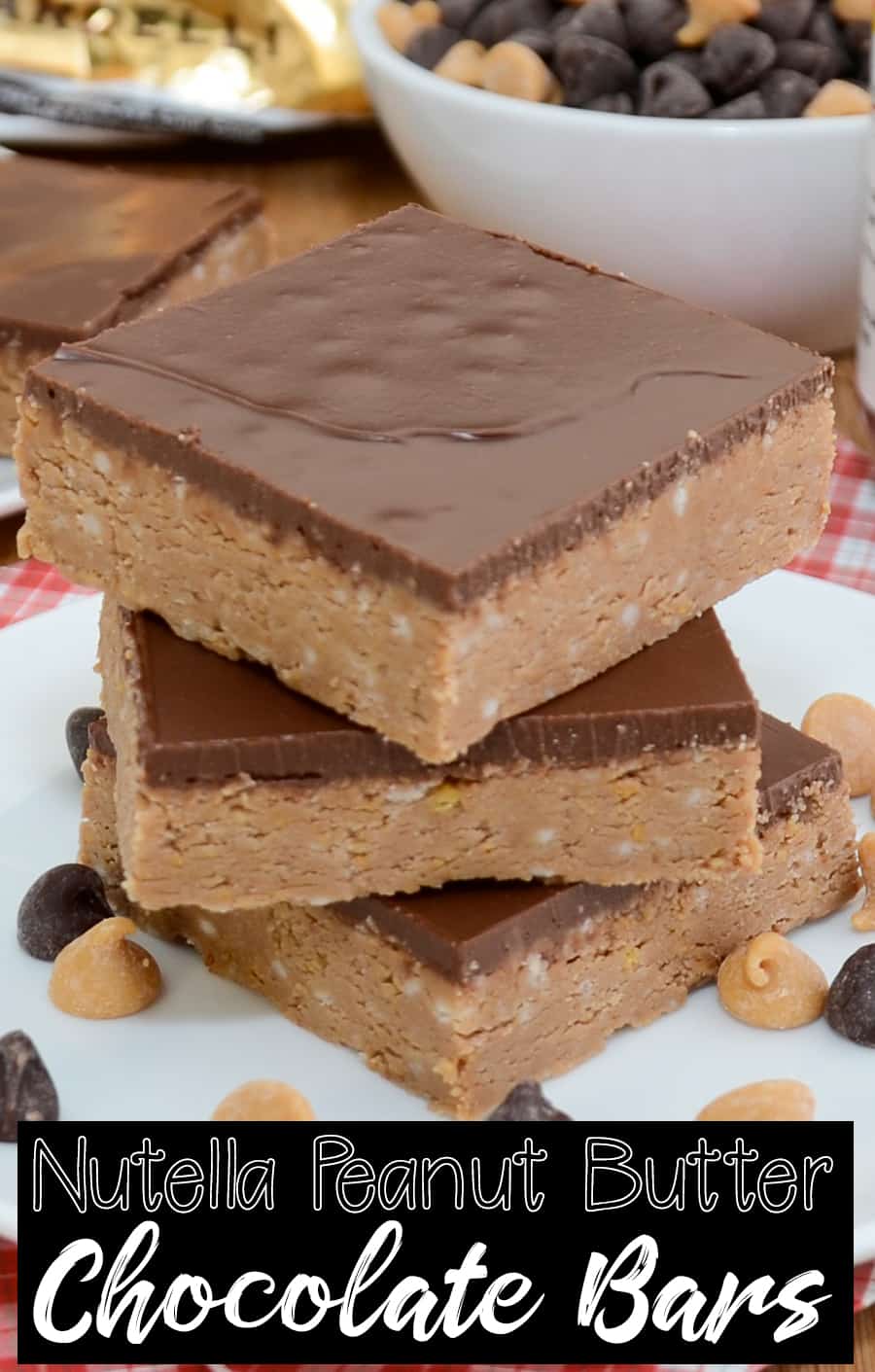 Nutella Peanut Butter Chocolate Bars - Sweet Pea's Kitchen