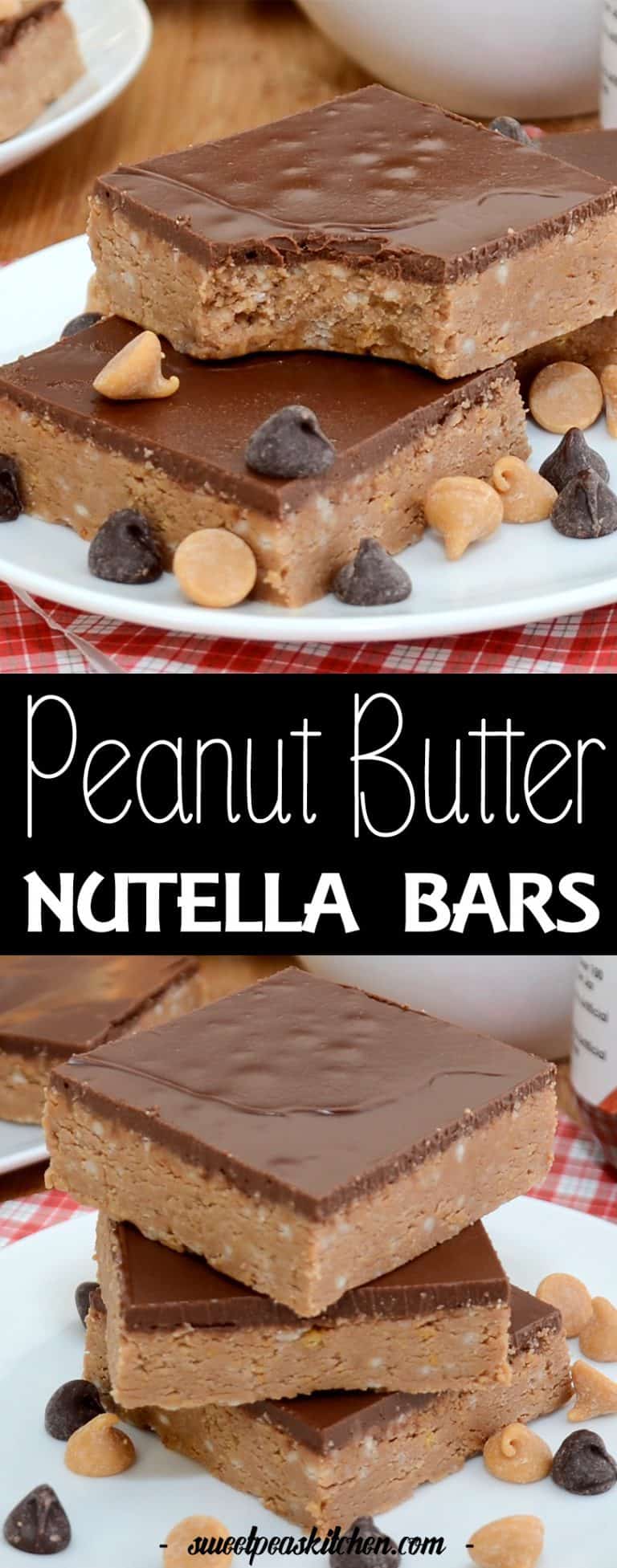 Nutella Peanut Butter Chocolate Bars - Sweet Pea's Kitchen