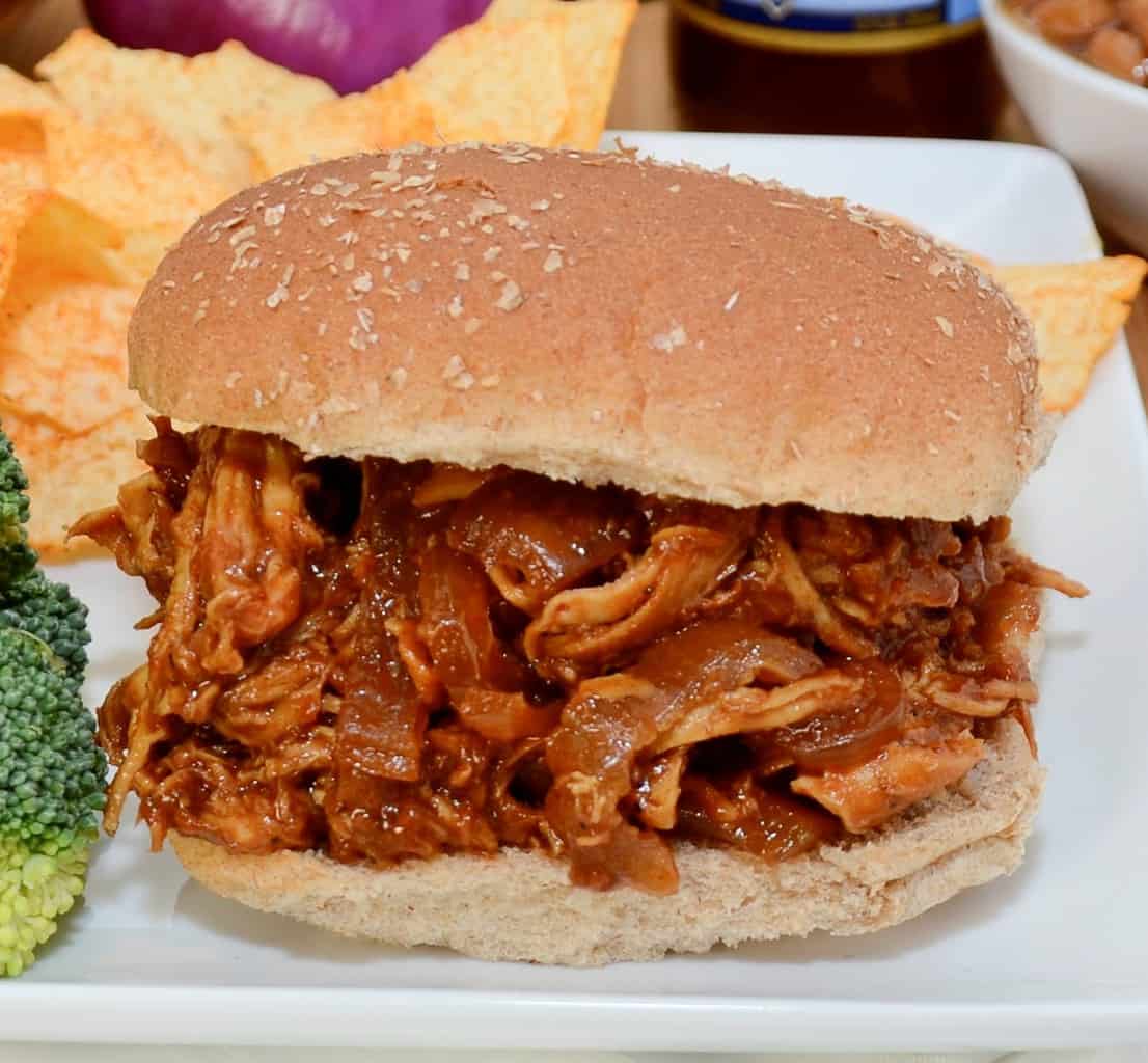 BBQ Pulled Chicken Sandwiches - Sweet Pea's Kitchen