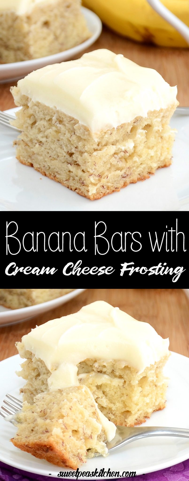 Banana bars with cream cheese frosting sweet pea s kitchen