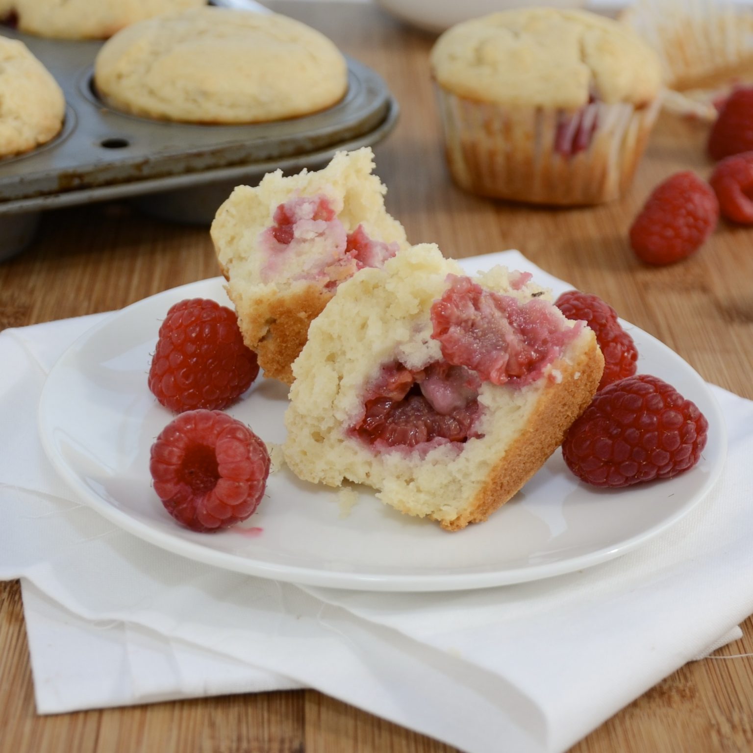 Raspberry-Cream Cheese Muffins - Sweet Peas Kitchen