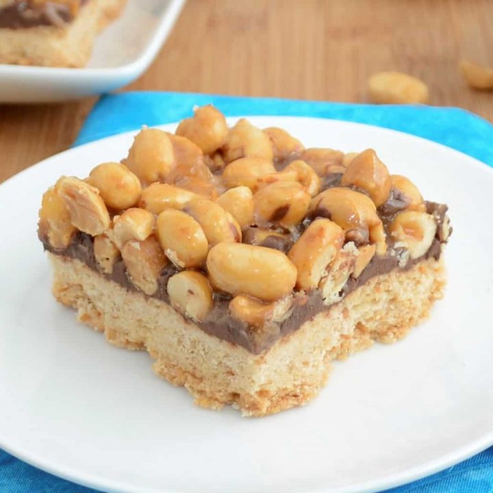 Sticky Peanut Butter Cookie Bars