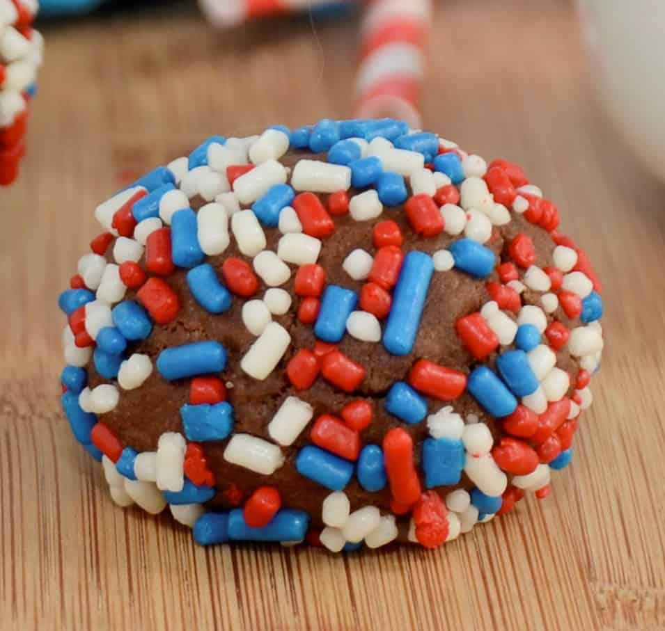 Patriotic Chocolate Cake Balls