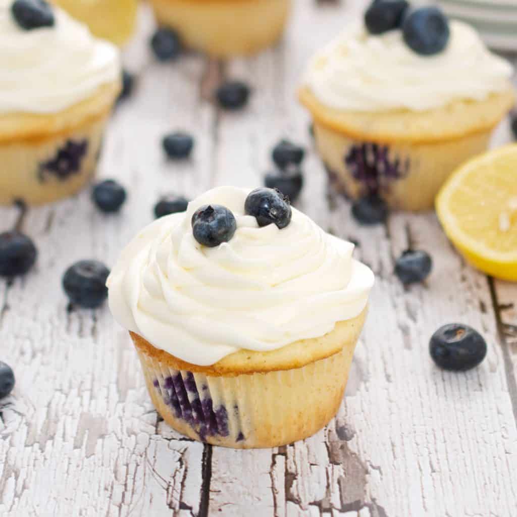 Lemon Blueberry Cupcakes - Sweet Pea's Kitchen