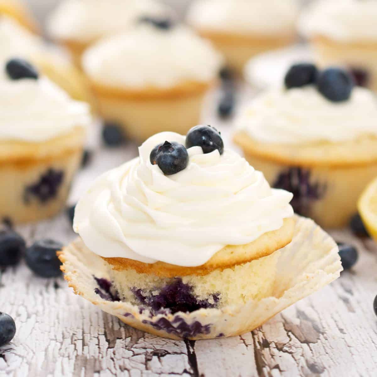 Lemon Blueberry Cupcakes