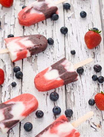 Red White And Blue Firecracker Popsicles 