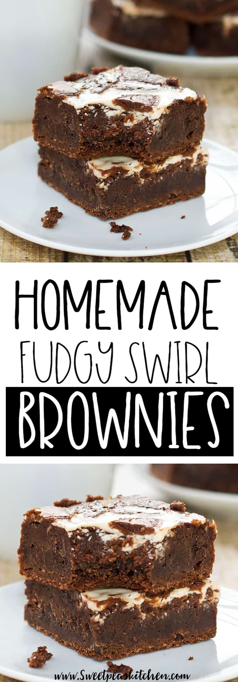 Easy Homemade Fudgy Swirl Brownies Recipe