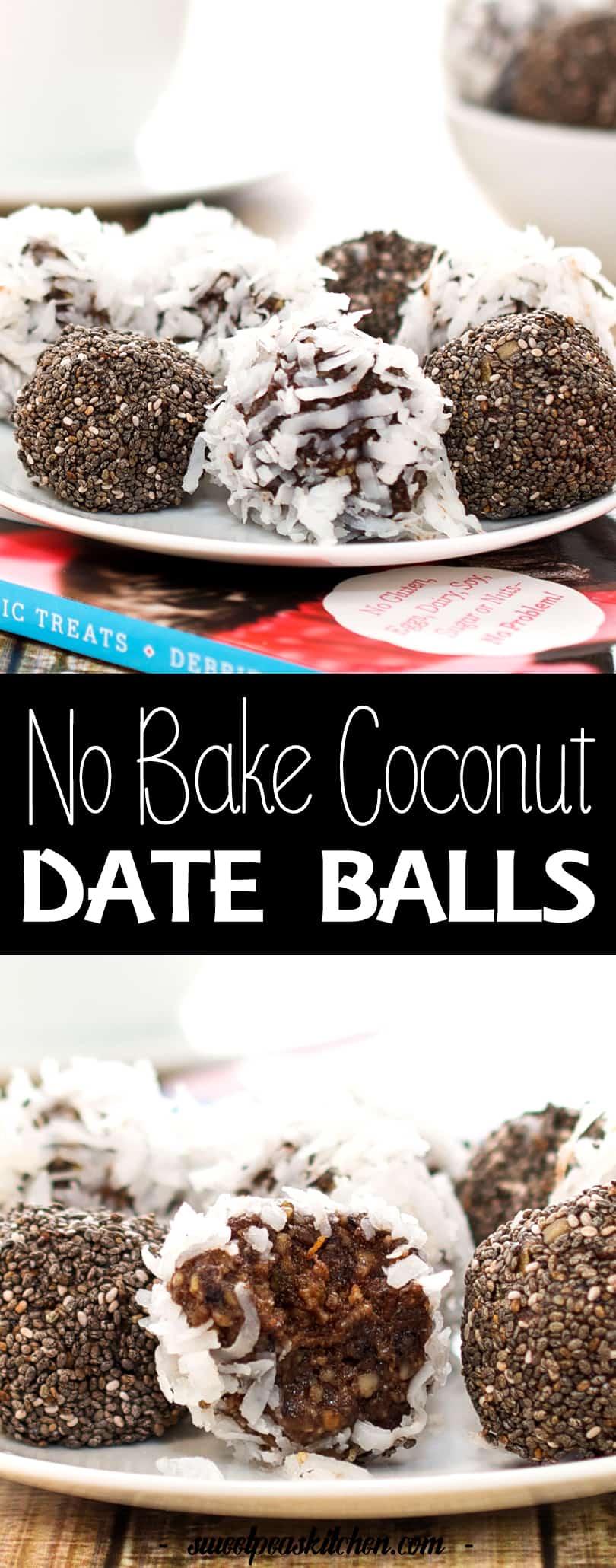 No Bake Coconut Date Balls