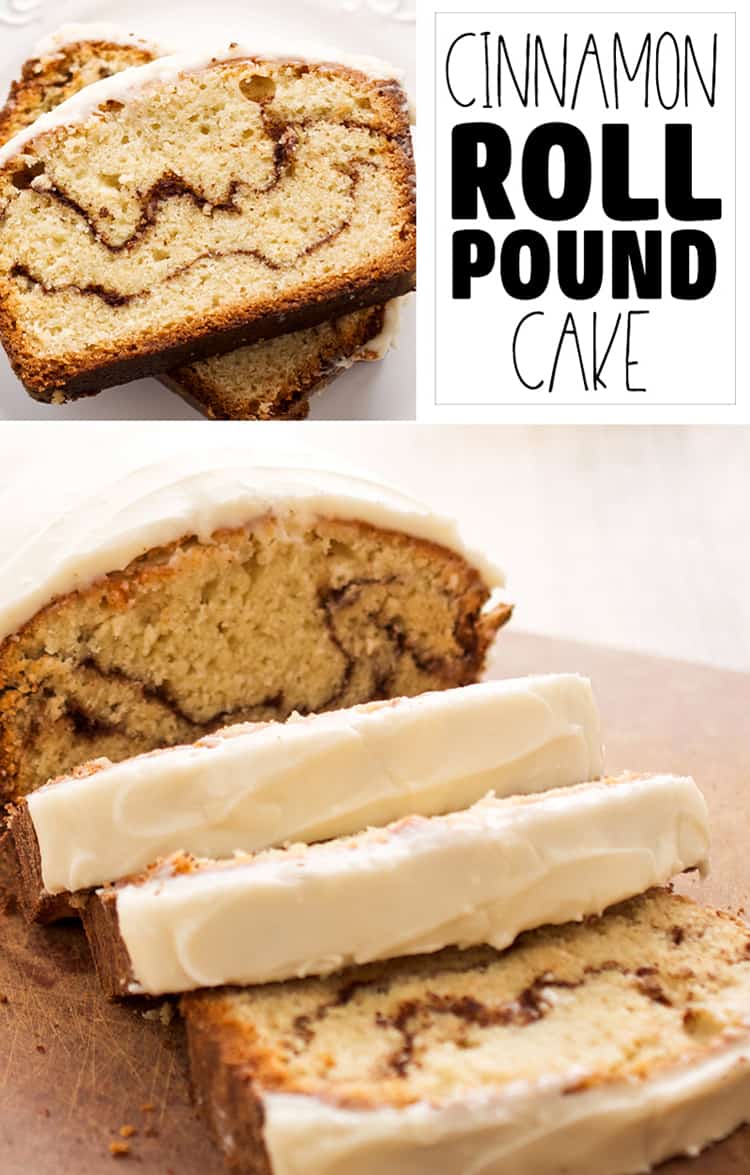 Cinnamon Roll Pound Cake - Creme De La Crumb