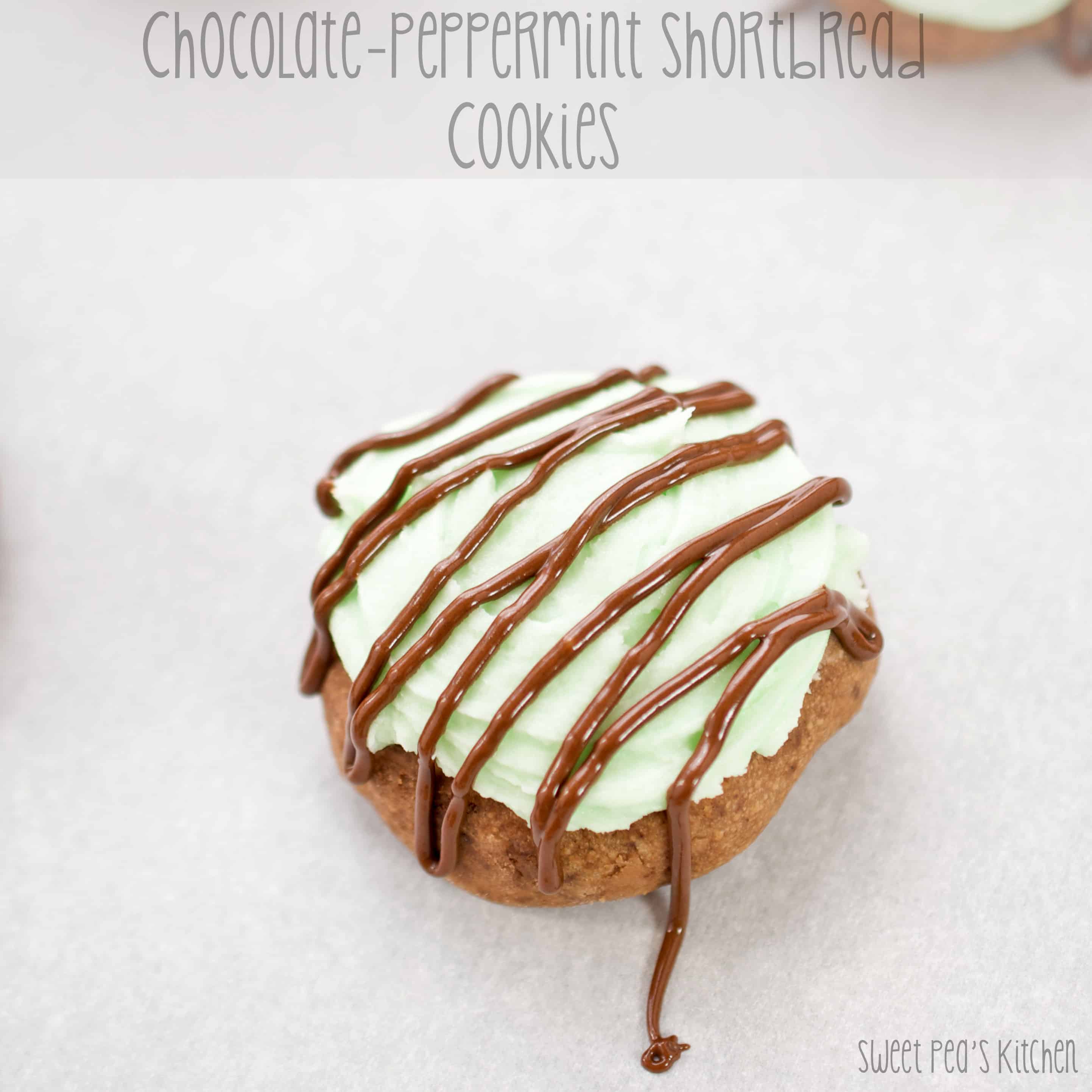 Chocolate-Peppermint Shortbread Cookies