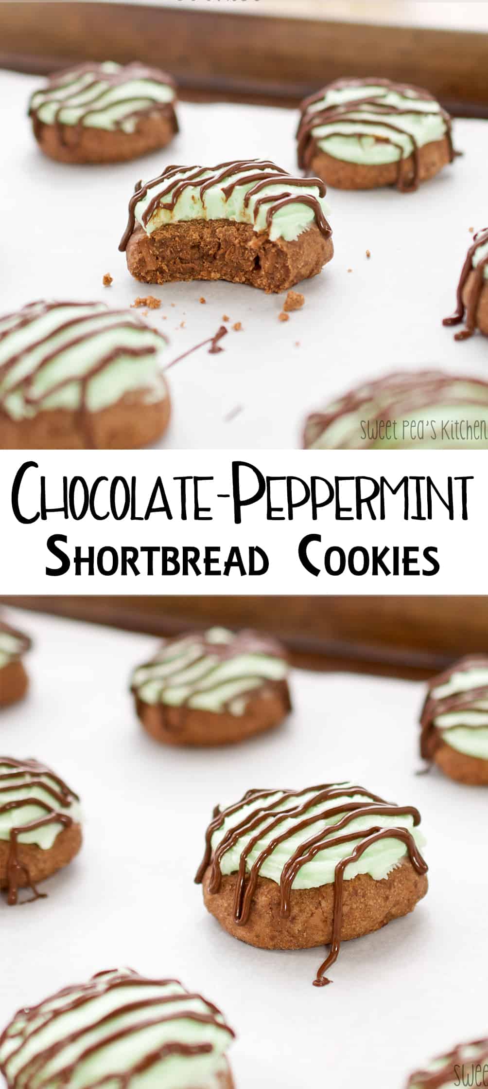 Chocolate-Peppermint Shortbread Cookies - Sweet Pea's Kitchen