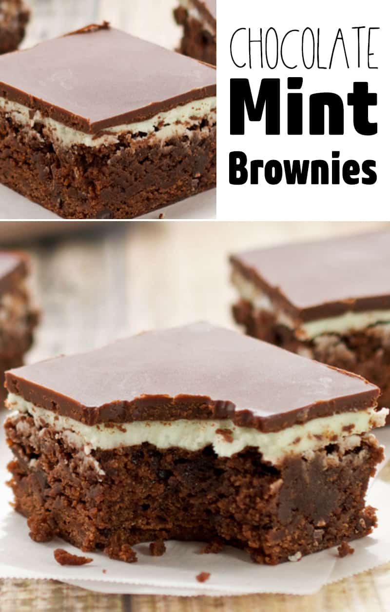 Easy Chocolate Mint Brownies From Scratch