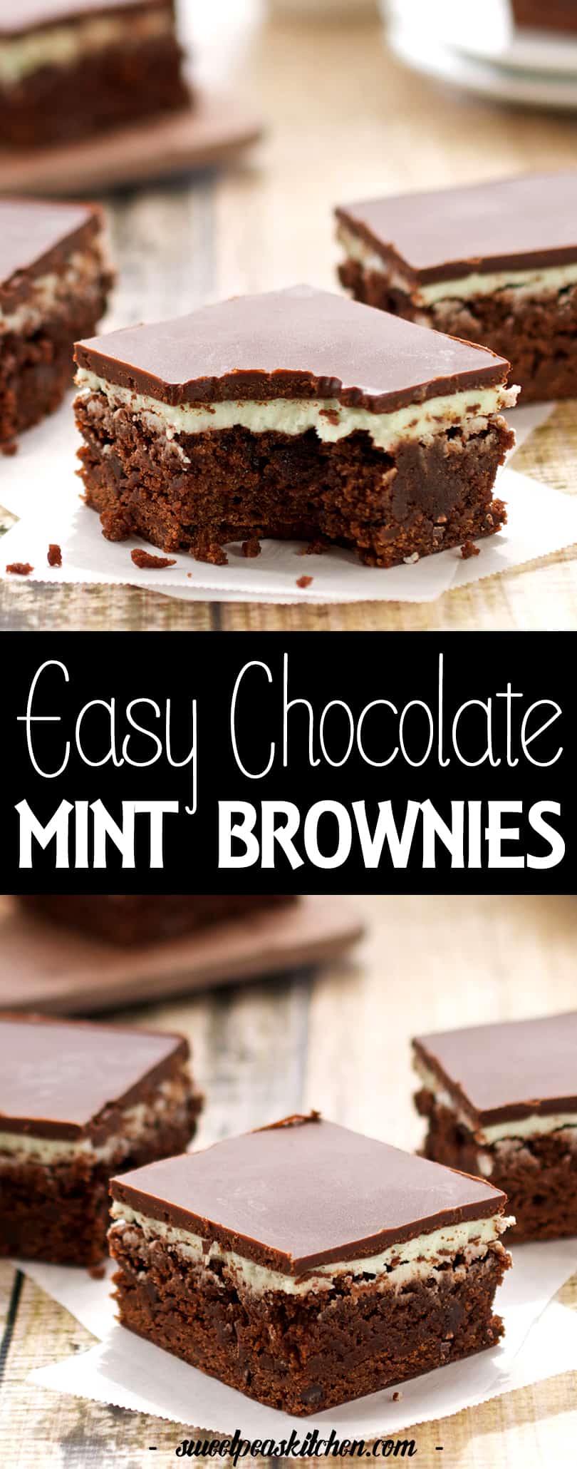 easy-chocolate mint brownies from scratch