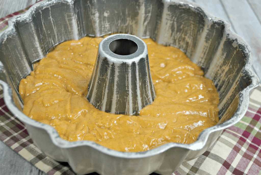 Pumpkin Cream Cheese Bundt Cake filling 