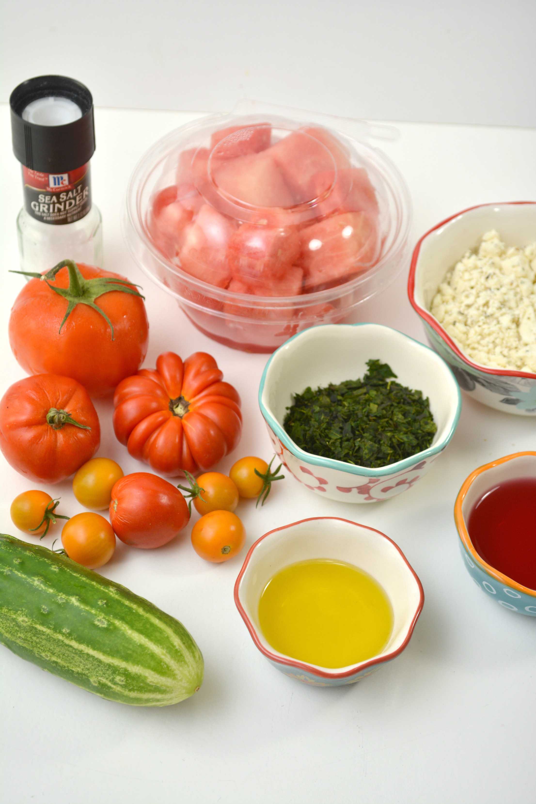 ingredients for tomato salad