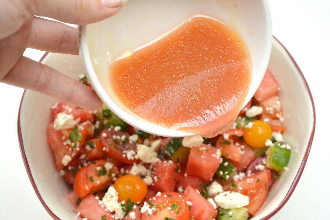 Tomato and Watermelon Salad - Sweet Pea's Kitchen