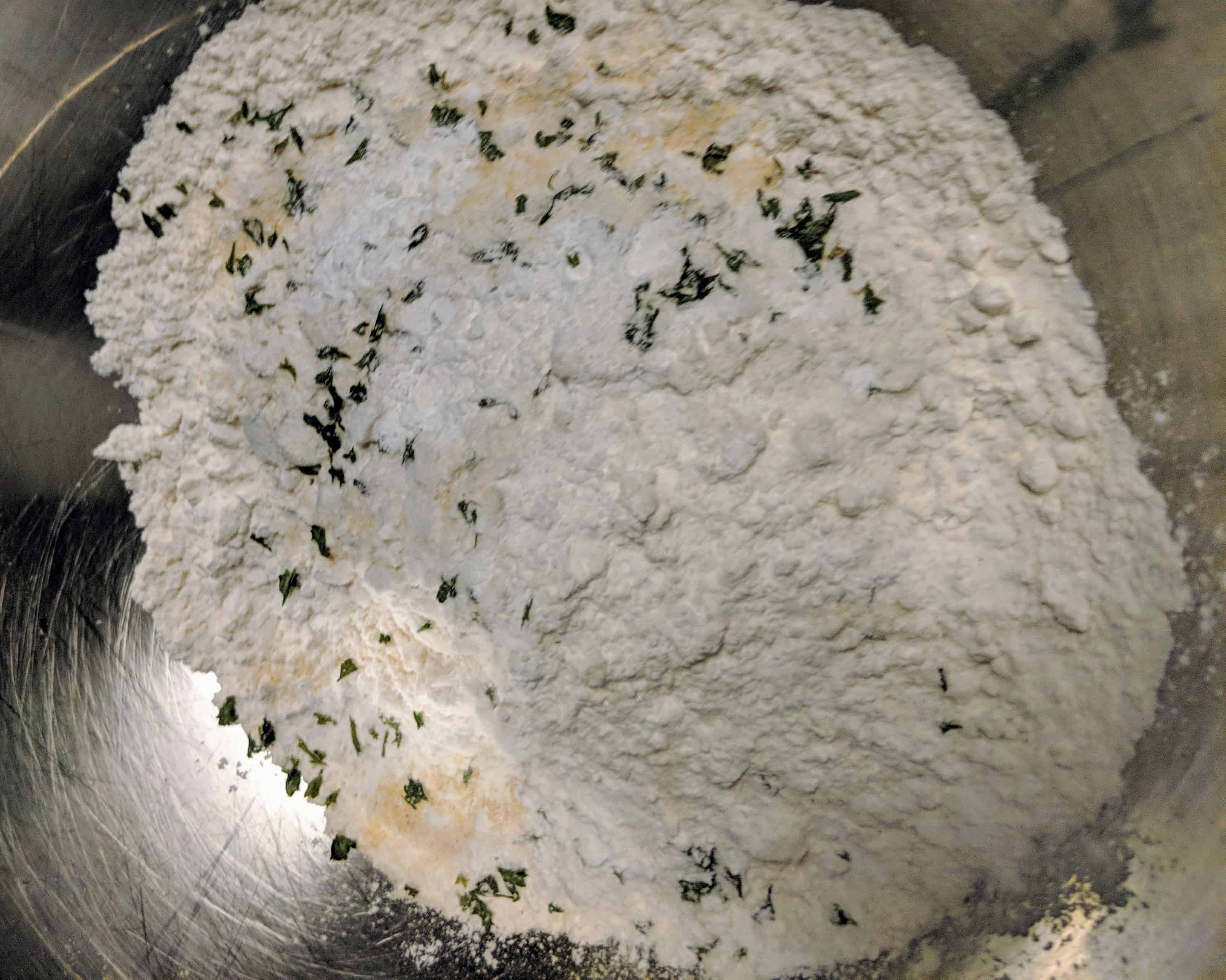 flour mix with seasoning