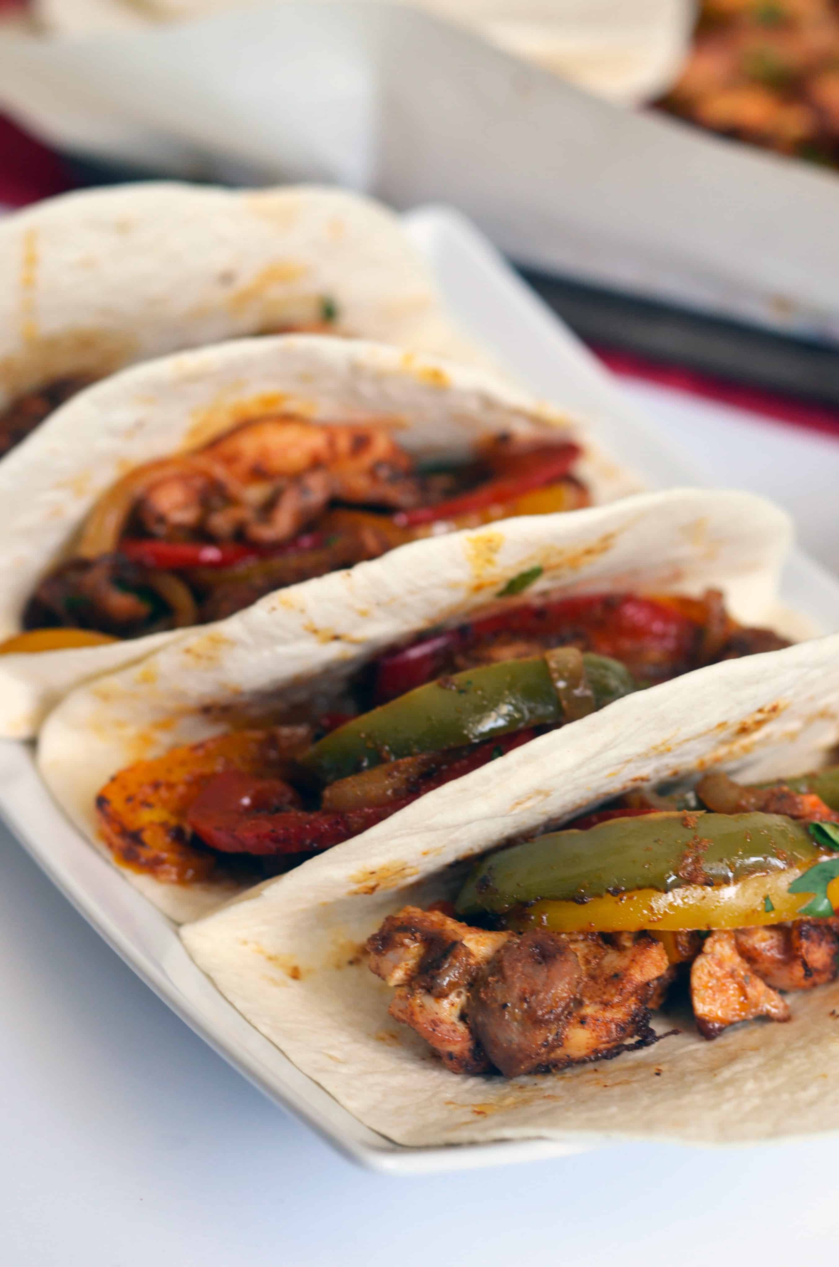 Sheet Pan Chicken Fajitas - Sweet Peas and Saffron