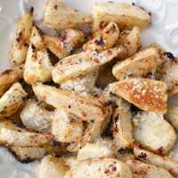Oven Roasted Turnips with Thyme and Parmesan