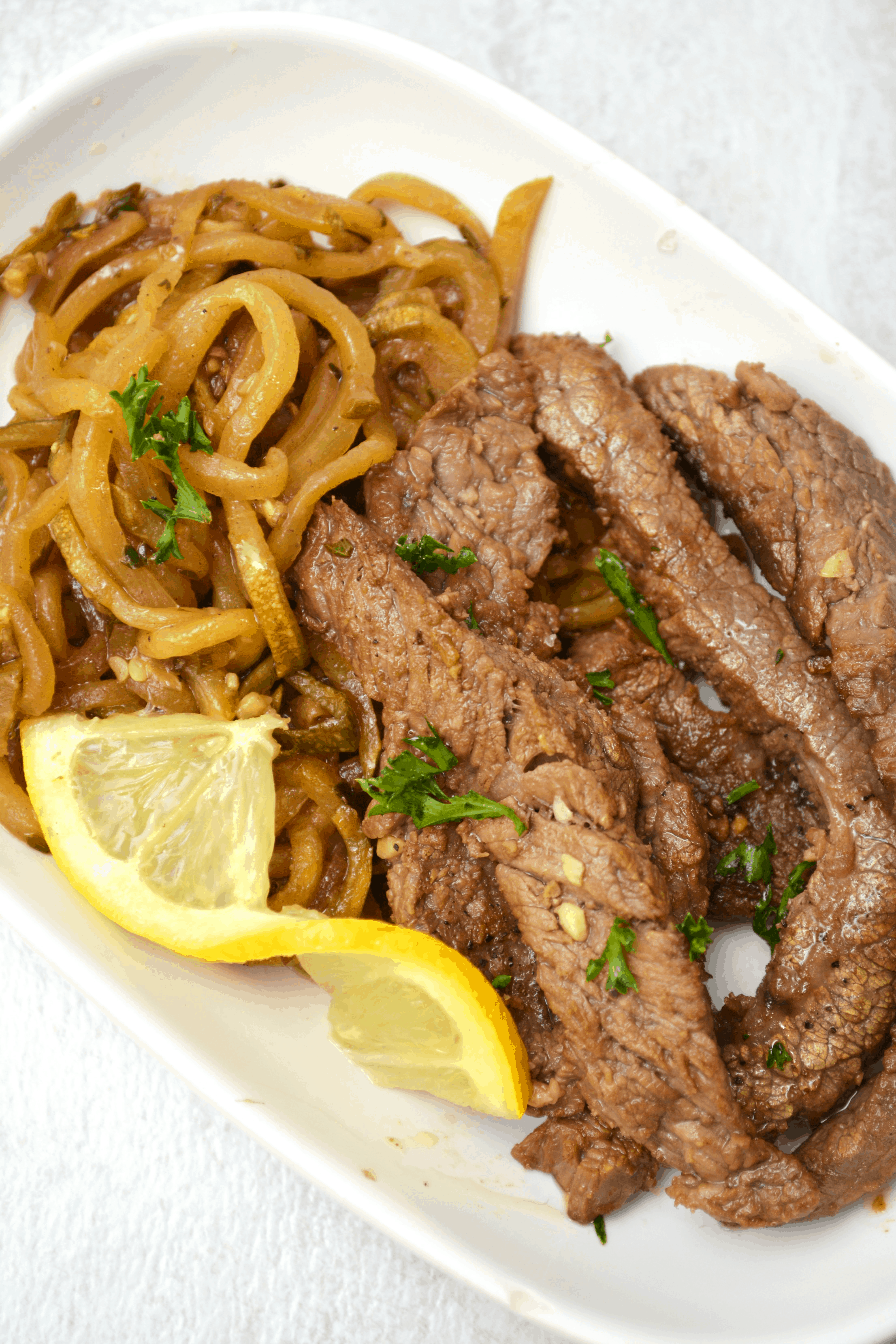 Meal Prep Garlic Butter Steak Recipe with Zucchini Noodles : 15