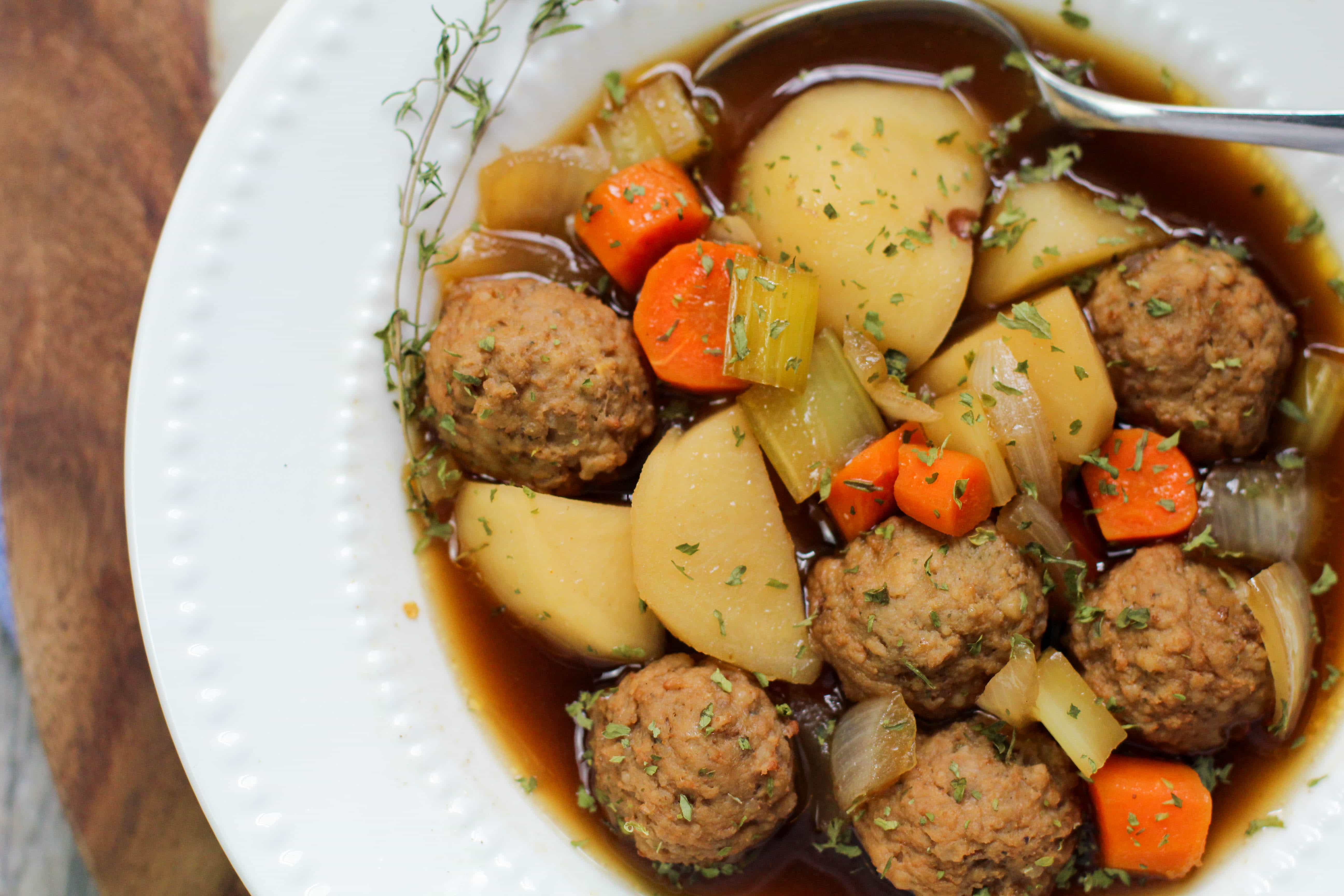 Meatballs and Potatoes Soup Easy Meatballl Soup Recipe