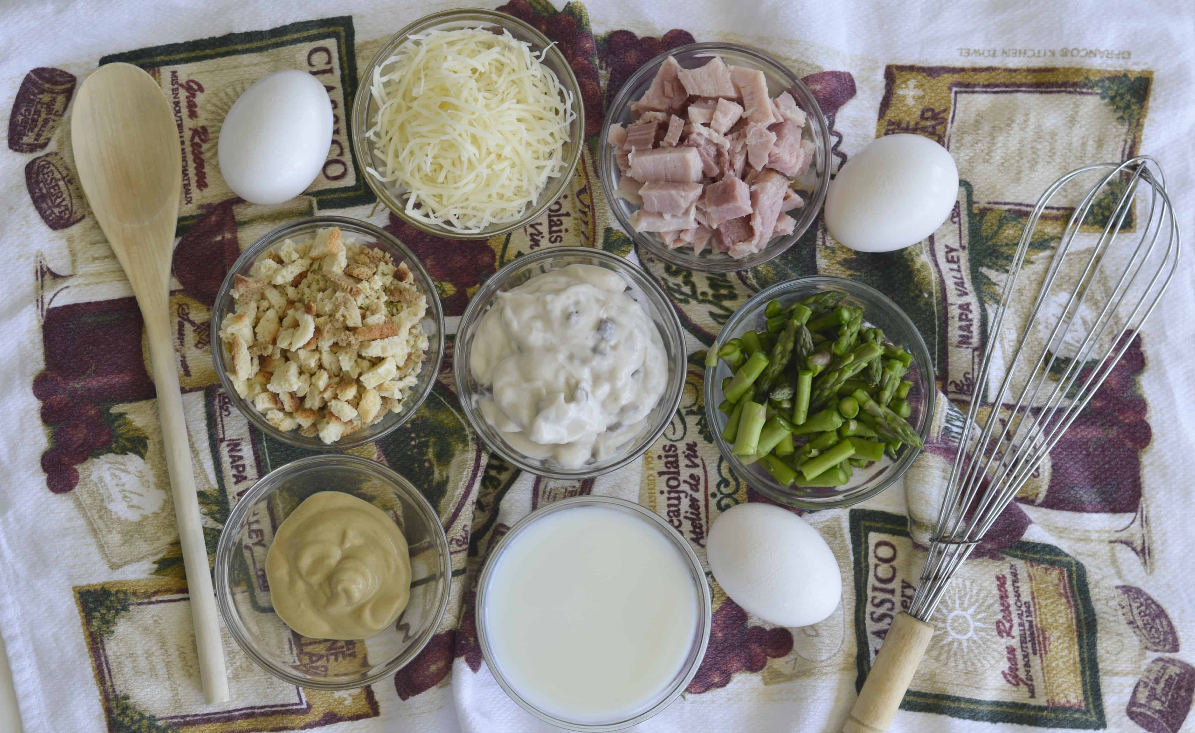 ingredients for ham casserole