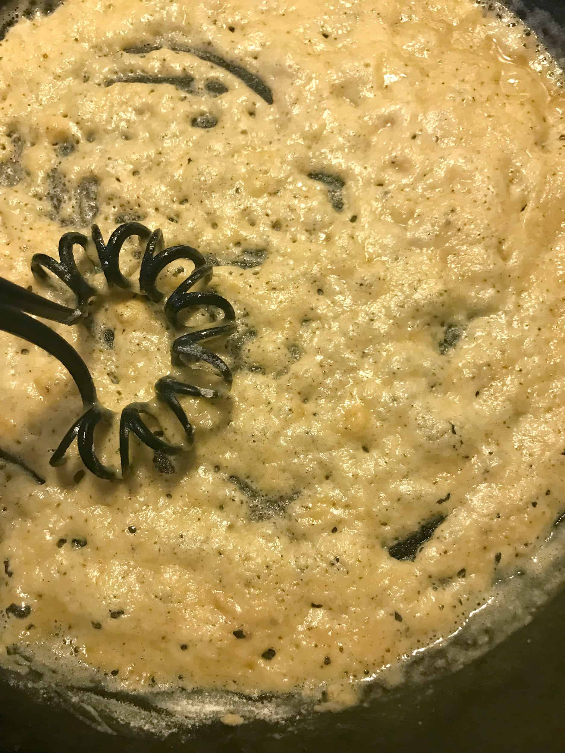 making gravy in pan for slow cooker pork chops