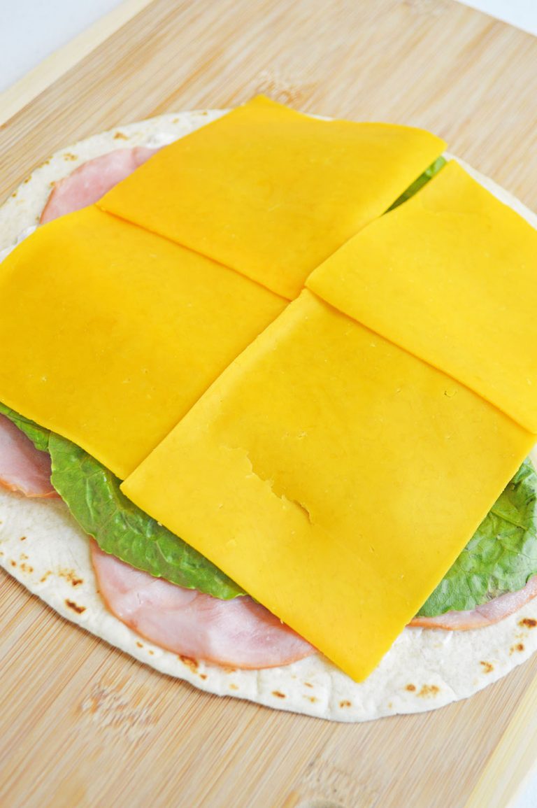 Ham and Cheese Pinwheels Ham and Cheese Tortilla Roll Ups