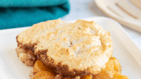 Cast-Iron Skillet Peach Cobbler Recipe