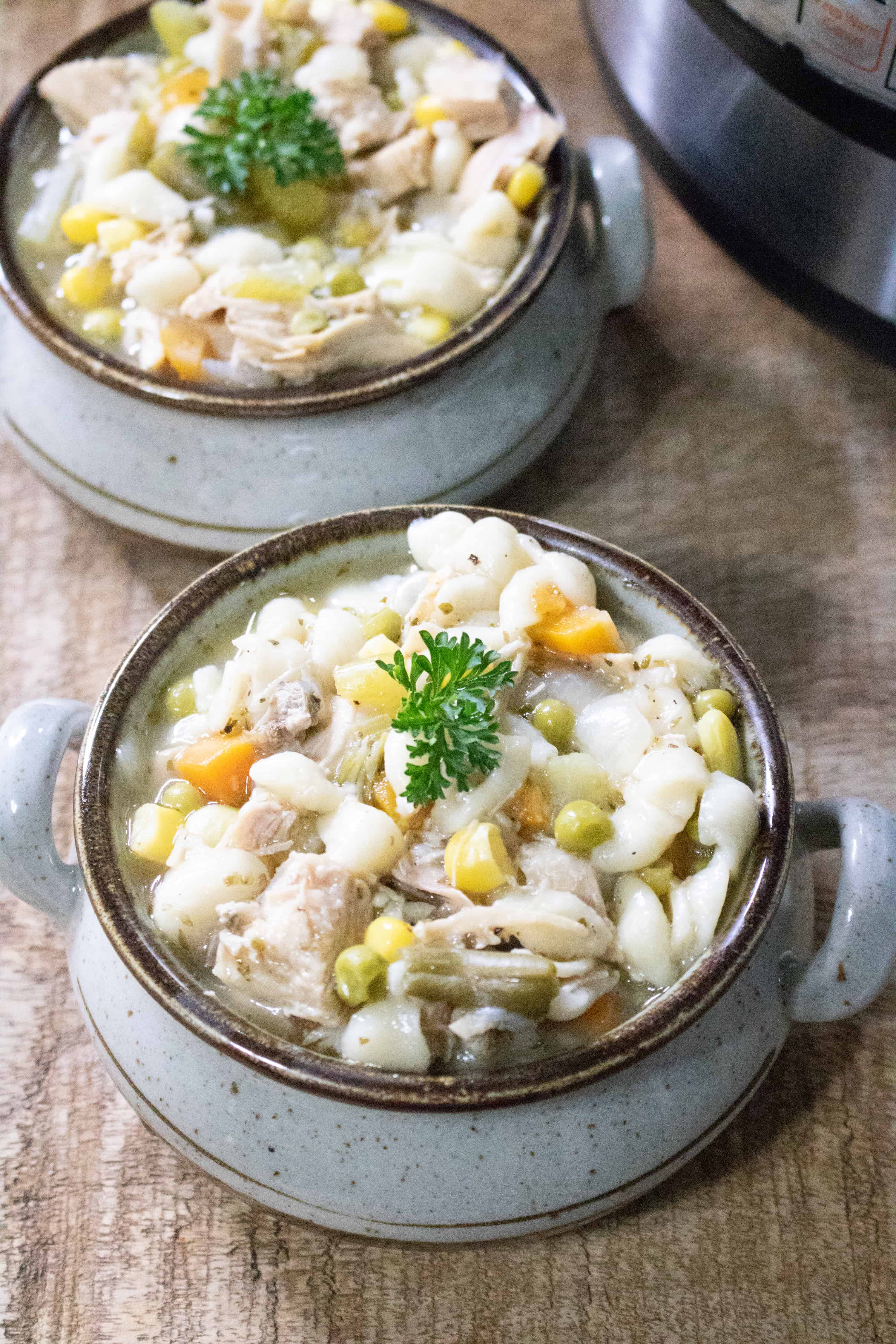 Instant Pot Turkey Noodle Soup With Vegetables