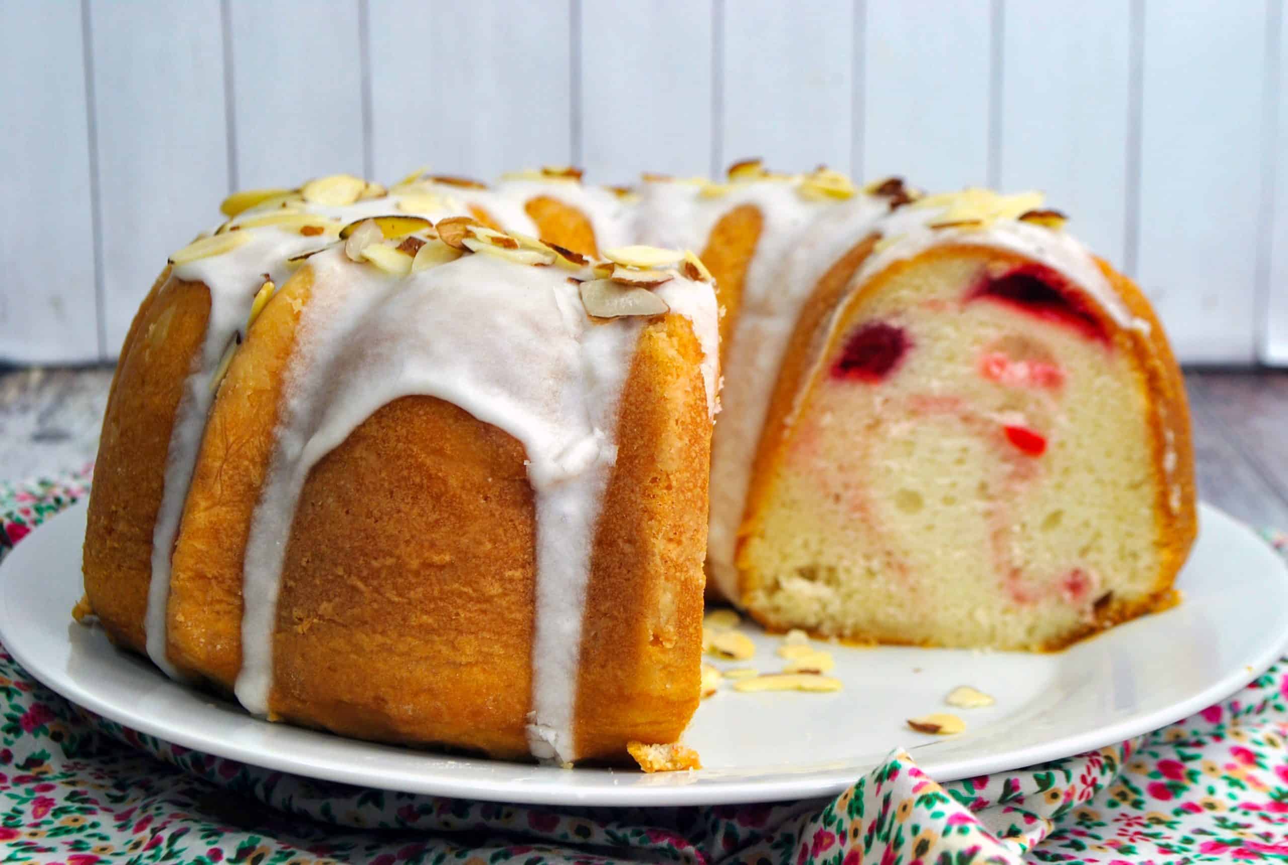 Cherry Almond Bundt Cake