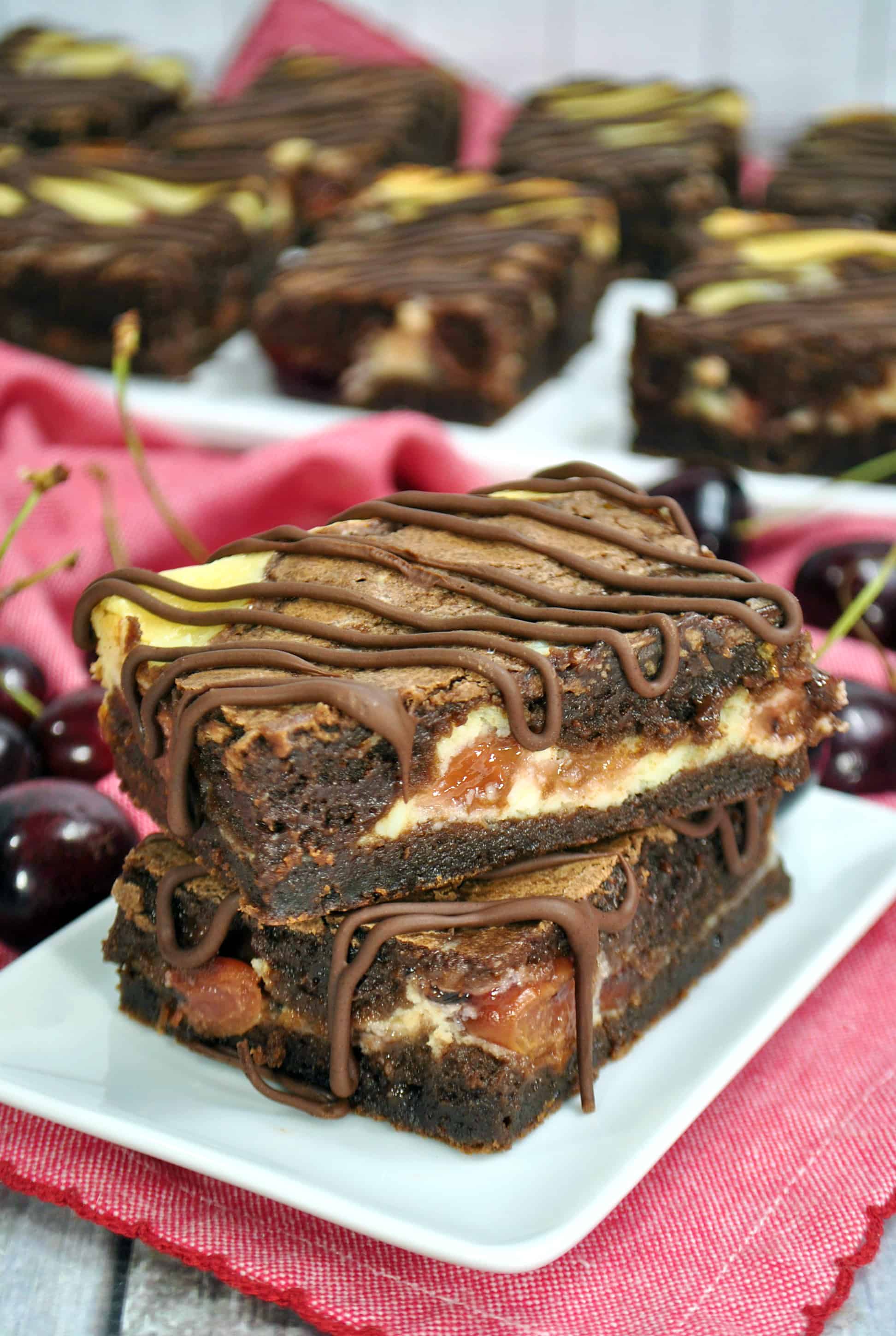 Cherry Cheesecake Brownies