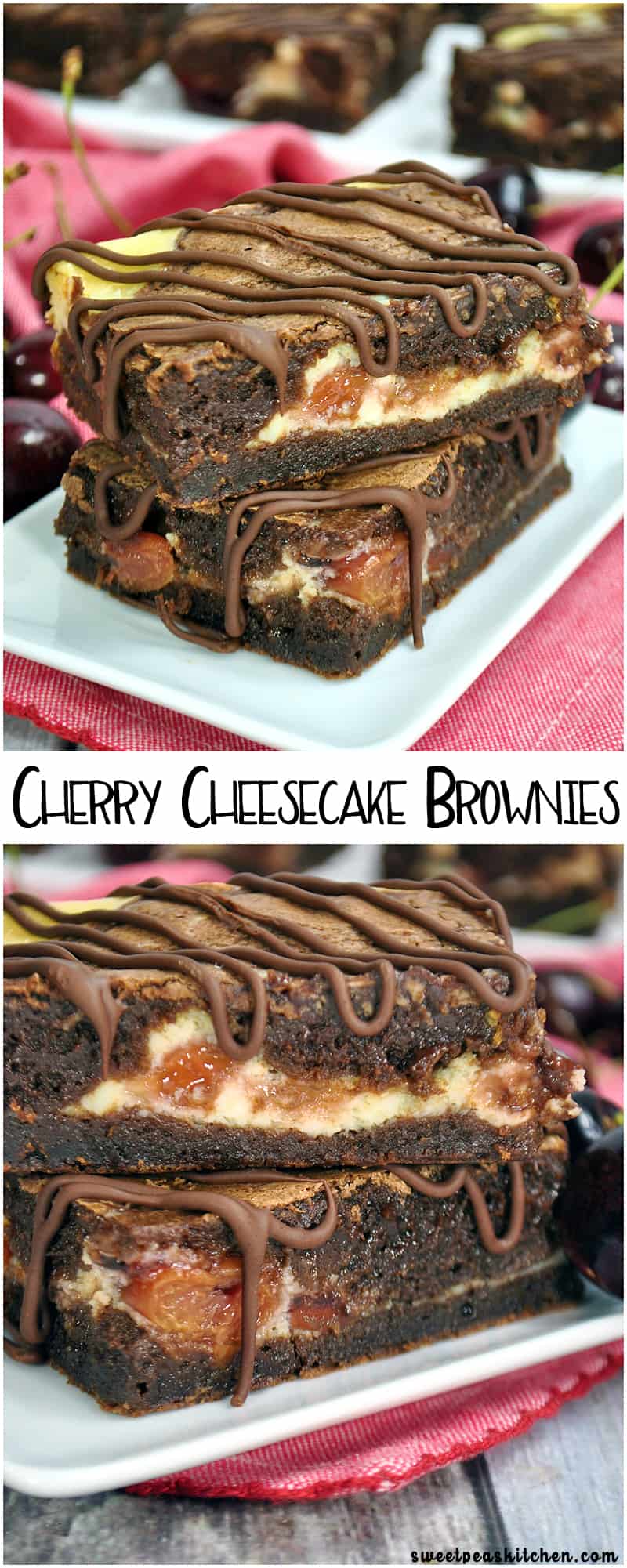 Cherry Cheesecake Brownies