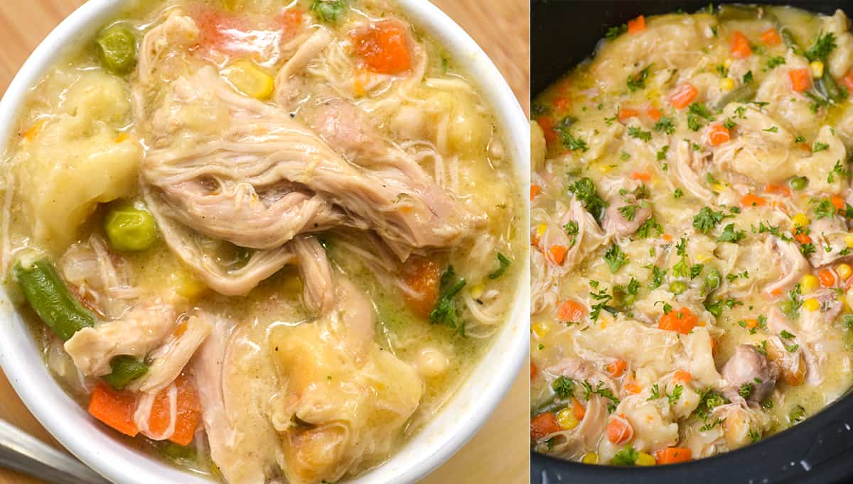 Crock Pot Chicken and Dumplings Easy Homemade Chicken and Dumplings