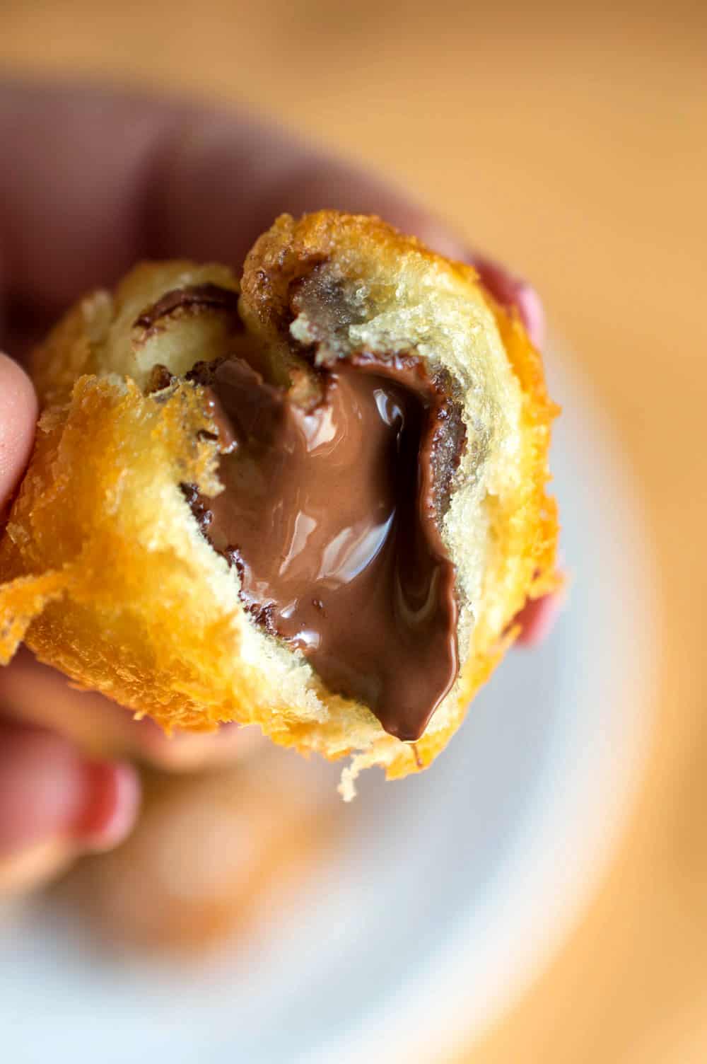 Fried Nutella Dumplings