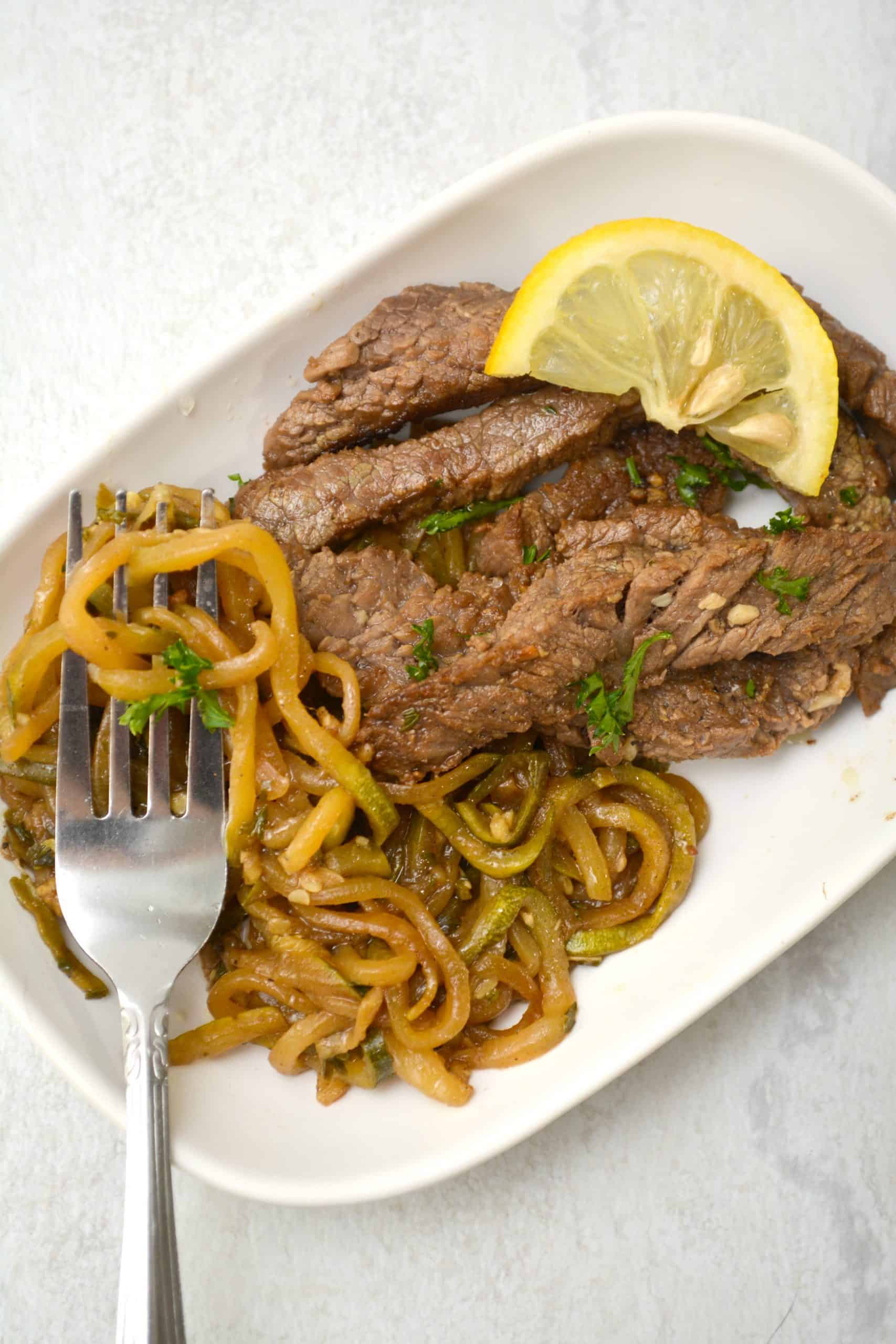 Zoodles with Butter, Garlic & Herbs, Recipe