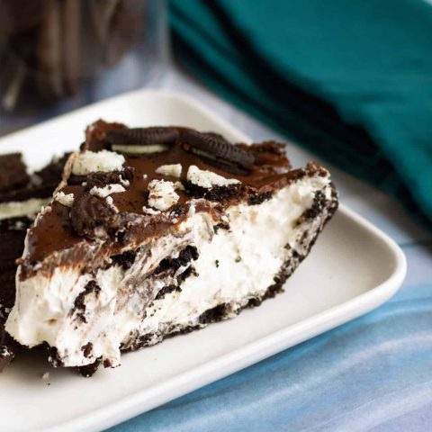 No Bake Oreo Pie with Chocolate Ganache Recipe - Sweet Pea's Kitchen