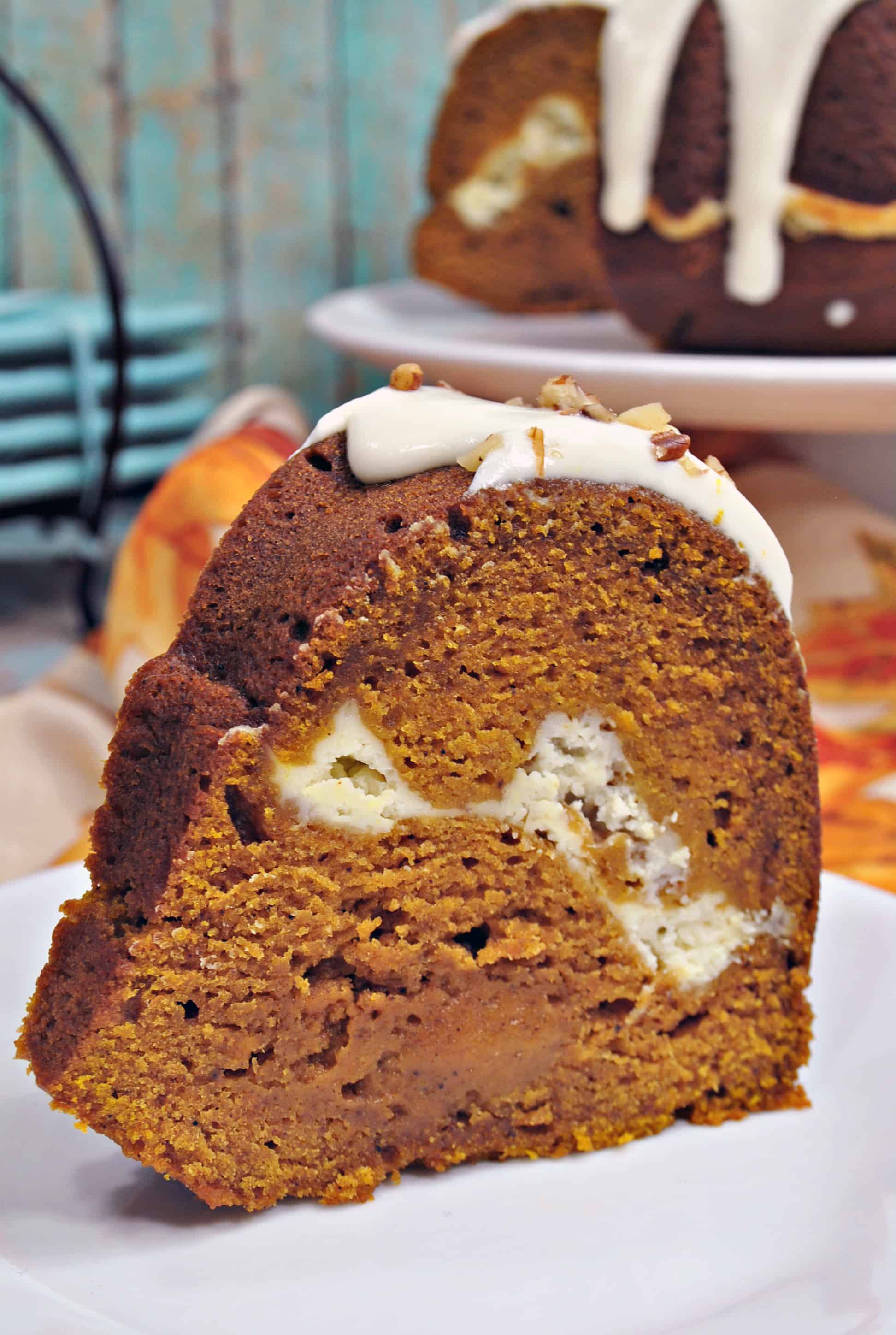 Pumpkin Cream Cheese Bundt Cake - Sweet Pea&amp;#39;s Kitchen