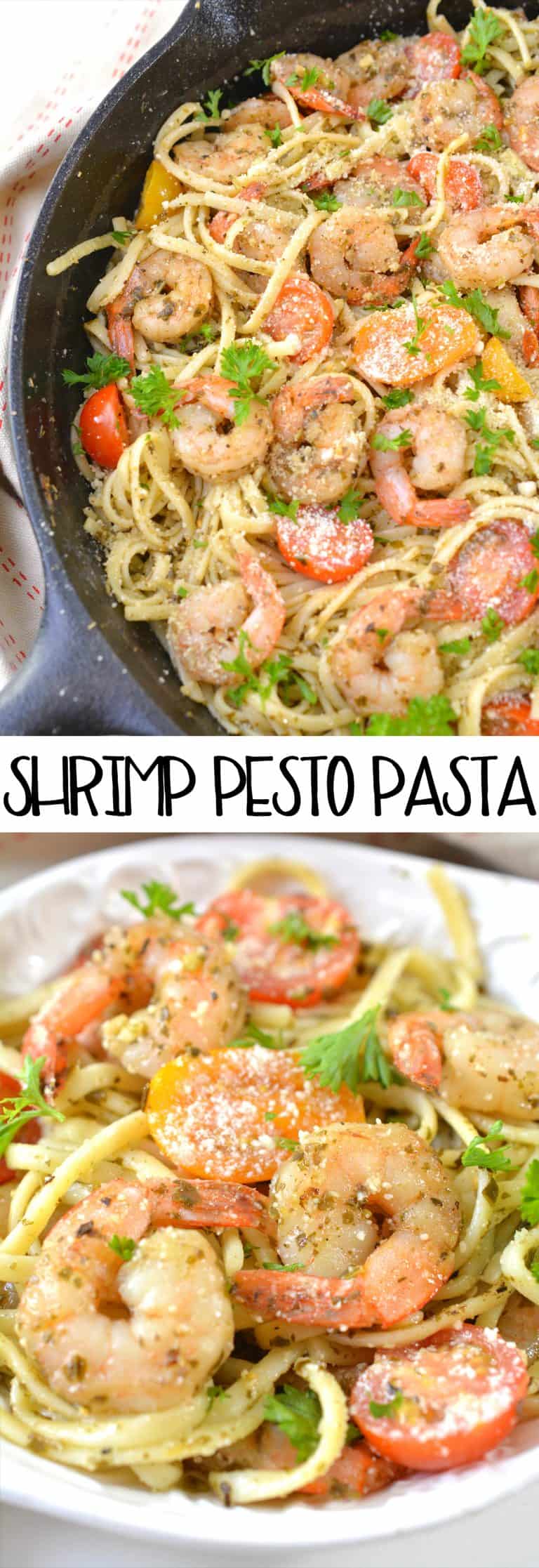 Shrimp Pesto Pasta - Sweet Pea's Kitchen