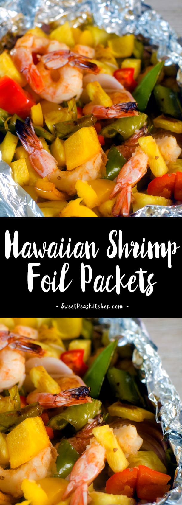 Hawaiian Shrimp Foil Packets