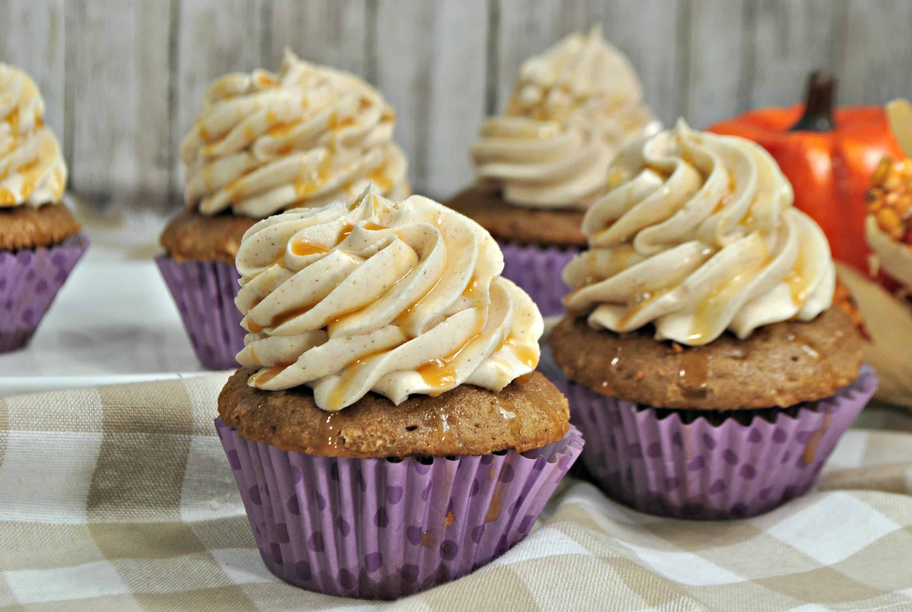 Pumpkin Caramel Latte Cupcake